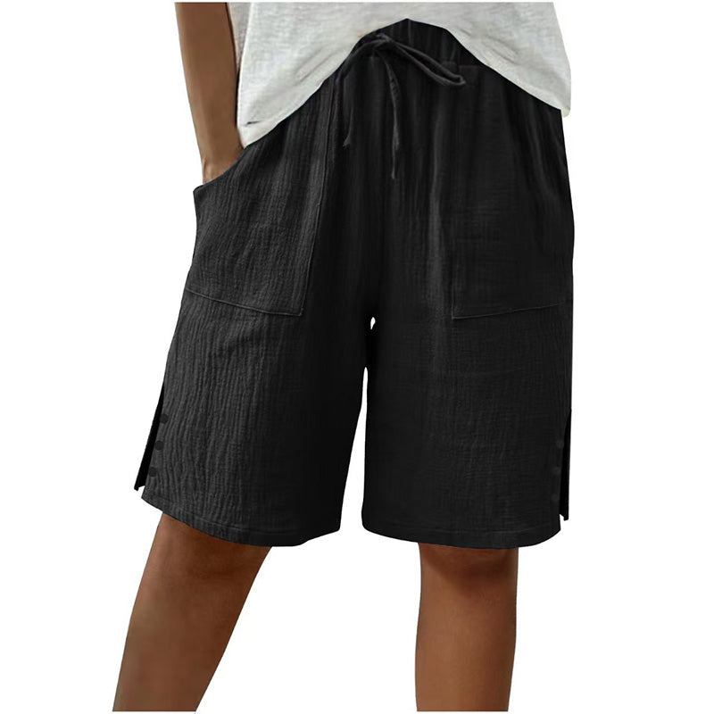 đ Short d'Ă©tĂ© avec boutons sur le cĂŽtĂ© â StylĂ©, aĂ©rĂ© & confortable pour les jours chauds !