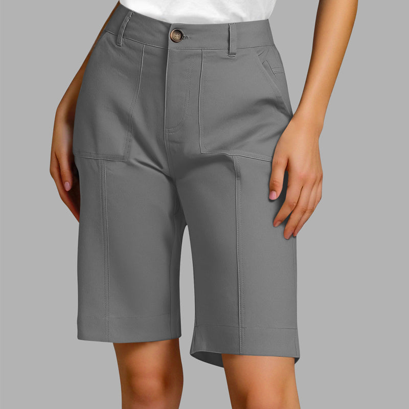 ⏰ -50% – Pour une durée limitée ! Short décontracté unie pour femme