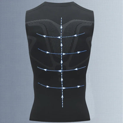 🔥💪 PROMO LIMITÉE 50% ! Gilet Sculptant Ionique pour Homme – Compression Raffraîchissante, Invisible sous les Vêtements, Affine la Silhouette ✨