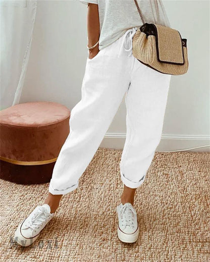 📢📢54 % de réduction !! ⏰ Pantalon Décontracté en Coton et Lin pour Femme – Élégant, Respirant & Polyvalent ✨☀️
