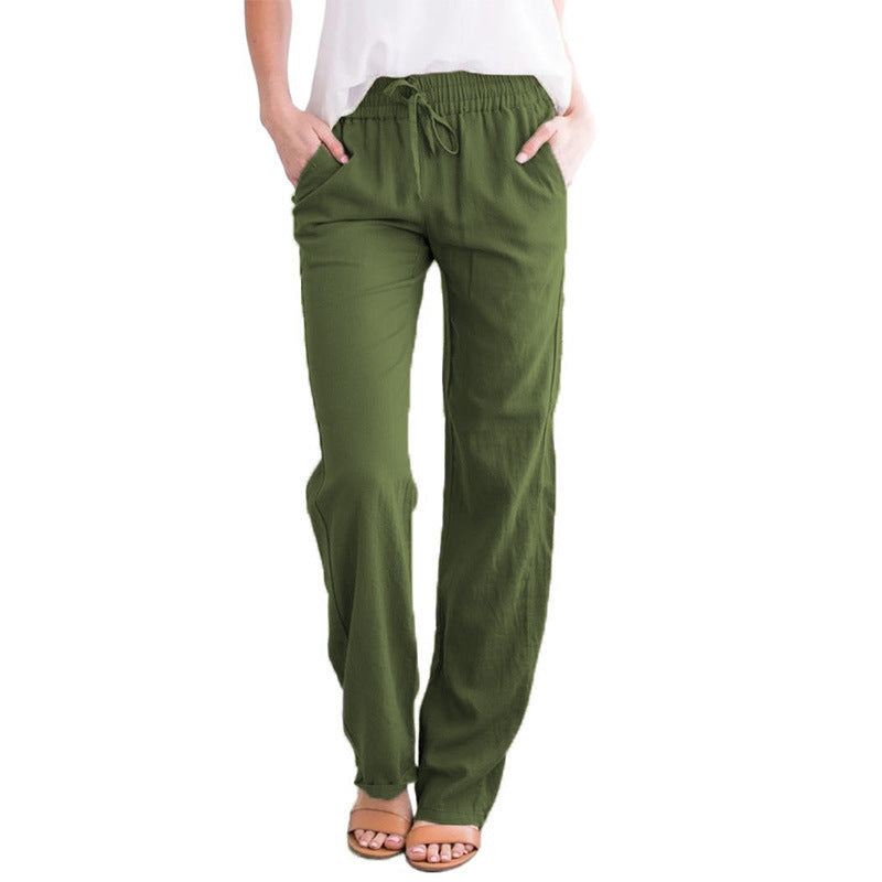 🌸60 % DE RÉDUCTION🌸Pantalon ample et confortable en lin et coton pour femmes