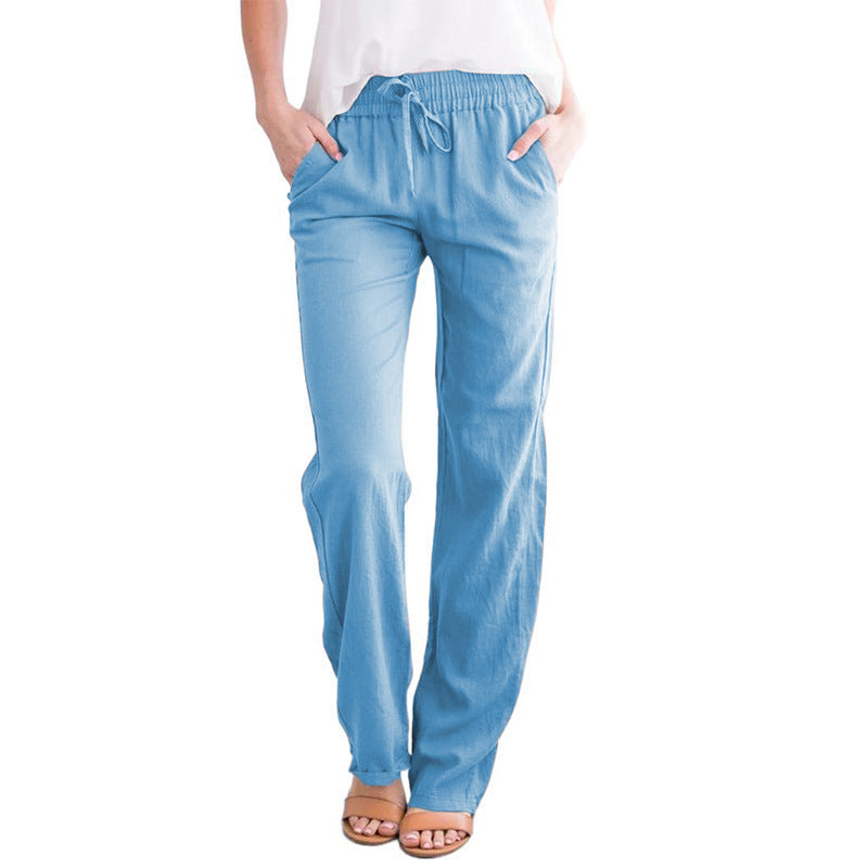 🌸60 % DE RÉDUCTION🌸Pantalon ample et confortable en lin et coton pour femmes
