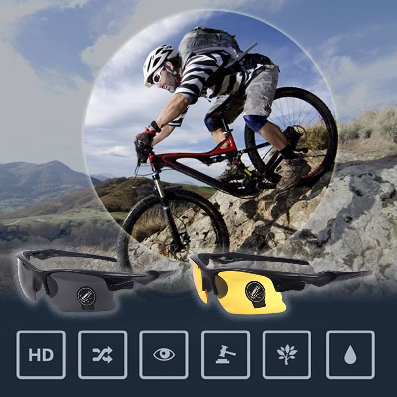 Lunettes de soleil anti-éblouissement et lunettes de vision nocturne pour hommes, à utiliser en extérieur
