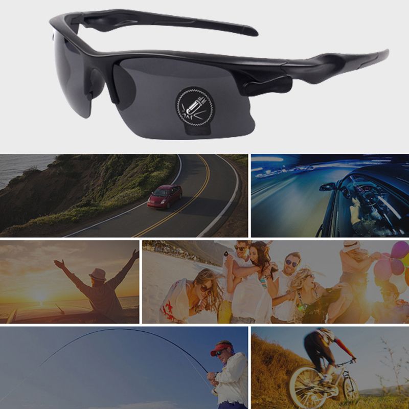 Lunettes de soleil anti-éblouissement et lunettes de vision nocturne pour hommes, à utiliser en extérieur