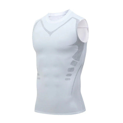 🔥💪 PROMO LIMITÉE 50% ! Gilet Sculptant Ionique pour Homme – Compression Raffraîchissante, Invisible sous les Vêtements, Affine la Silhouette ✨