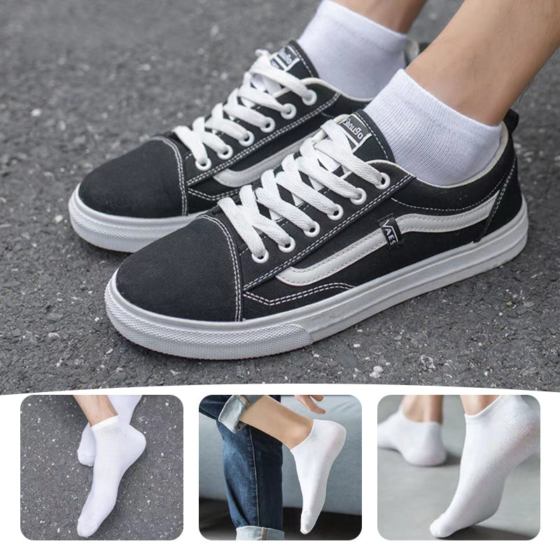 Chaussettes basses respirantes 100 % coton
