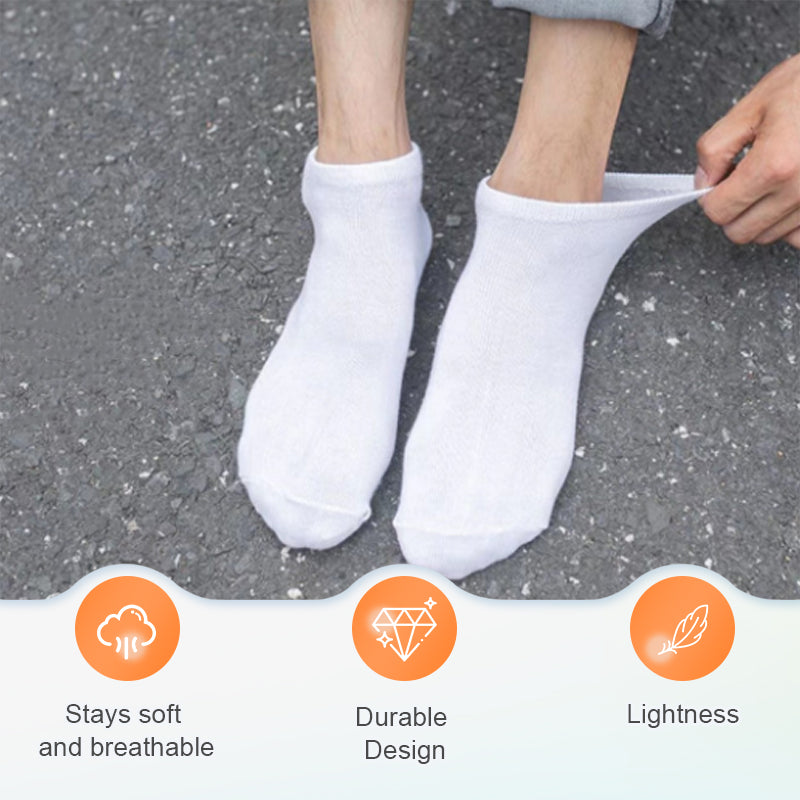 Chaussettes basses respirantes 100 % coton