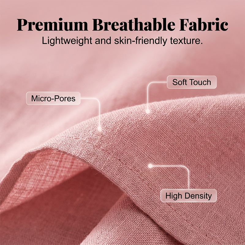 ☀️ Le best-seller de l'été 2026 est arrivé ! Chemisier en lin à manches 3/4 et encolure carrée pour femme