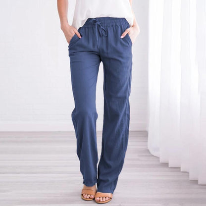 🌸60 % DE RÉDUCTION🌸Pantalon ample et confortable en lin et coton pour femmes
