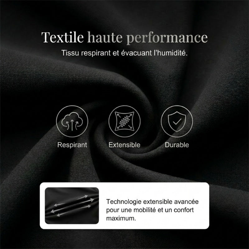 ⏳💥Pantalon pour femme avec poches zippées, confectionné en tissu extensible dans les quatre sens