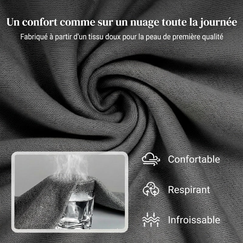 ⏳Spécial à durée limitée⏰Ensemble Femme Confort – Haut Ras du Cou & Pantalon à Cordon 👕👖