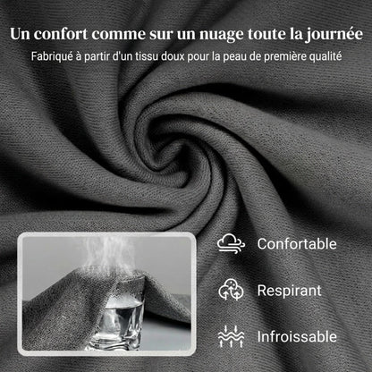 ⏳Spécial à durée limitée⏰Ensemble Femme Confort – Haut Ras du Cou & Pantalon à Cordon 👕👖