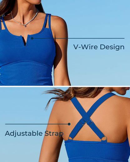 💃Offre spéciale été : 50 % de réduction🌊🎨Ensemble tankini deux pièces amincissant le ventre