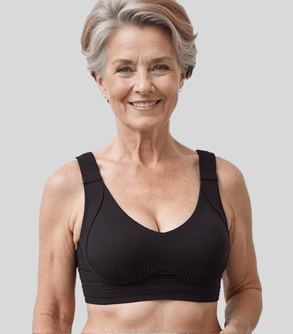 💕50% DE RÉDUCTION ! 💐Soutien-gorge sans coutures à rayures subtiles avec soutien en W – Confort et style !