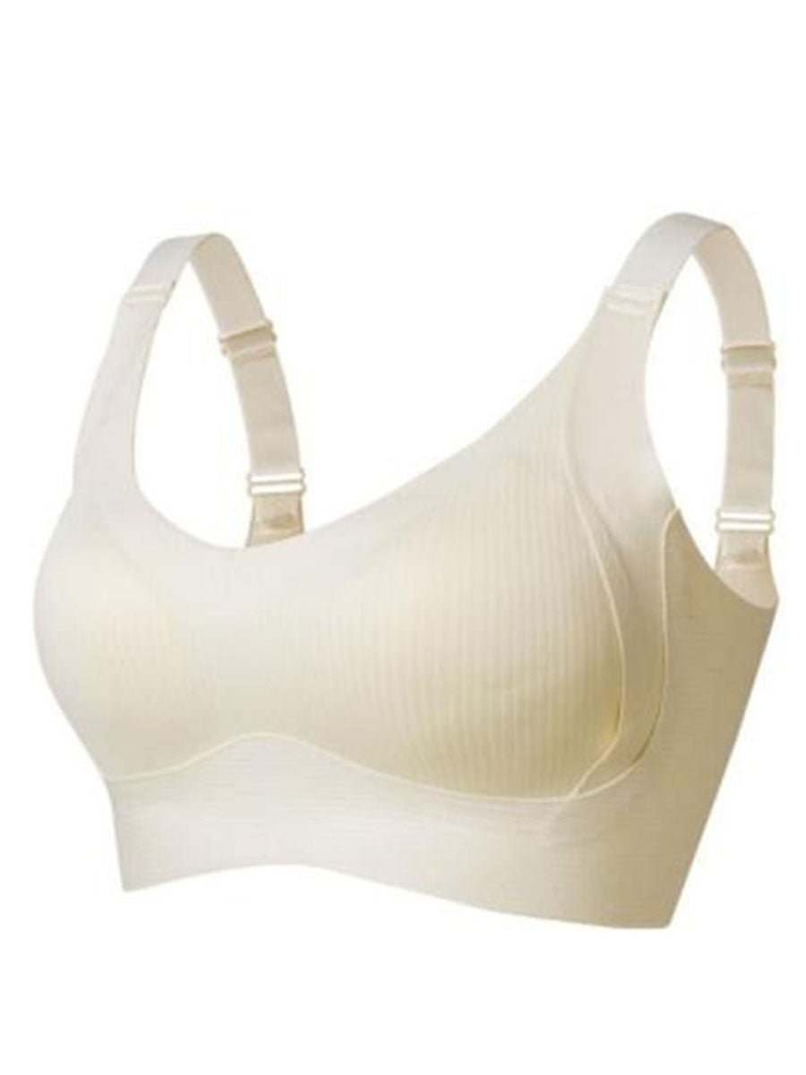 💕50% DE RÉDUCTION ! 💐Soutien-gorge sans coutures à rayures subtiles avec soutien en W – Confort et style !