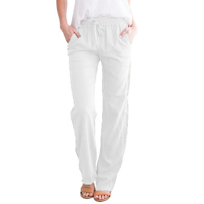 🌸60 % DE RÉDUCTION🌸Pantalon ample et confortable en lin et coton pour femmes