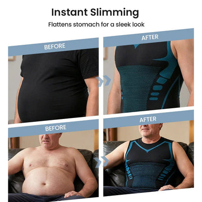 🔥💪 PROMO LIMITÉE 50% ! Gilet Sculptant Ionique pour Homme – Compression Raffraîchissante, Invisible sous les Vêtements, Affine la Silhouette ✨