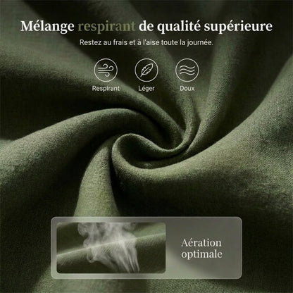 🏖️ 50 % DE RÉDUCTION POUR UNE DURÉE LIMITÉE ! 👗 Robe-tunique à col en V pour femme – Coupe ample, poches et tissu respirant