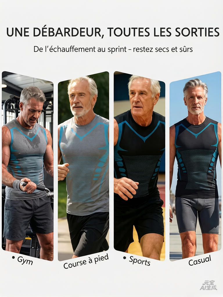 🔥💪 PROMO LIMITÉE 50% ! Gilet Sculptant Ionique pour Homme – Compression Raffraîchissante, Invisible sous les Vêtements, Affine la Silhouette ✨