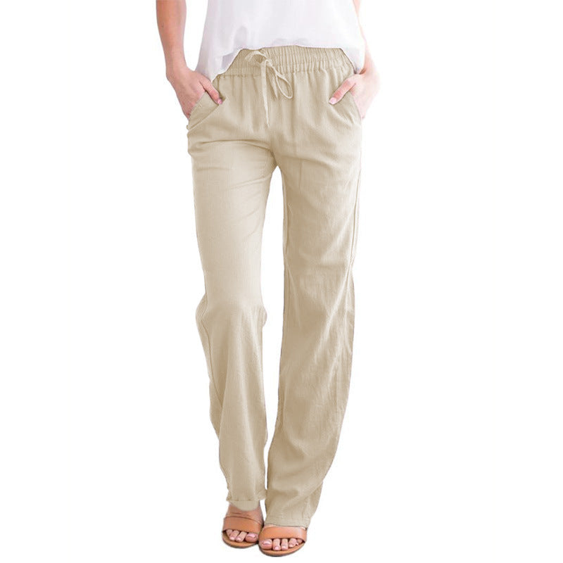 🌸60 % DE RÉDUCTION🌸Pantalon ample et confortable en lin et coton pour femmes