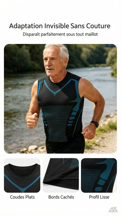 🔥💪 PROMO LIMITÉE 50% ! Gilet Sculptant Ionique pour Homme – Compression Raffraîchissante, Invisible sous les Vêtements, Affine la Silhouette ✨