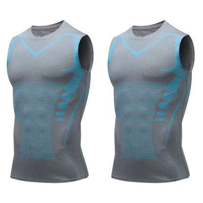 🔥💪 PROMO LIMITÉE 50% ! Gilet Sculptant Ionique pour Homme – Compression Raffraîchissante, Invisible sous les Vêtements, Affine la Silhouette ✨
