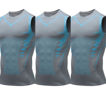 🔥💪 PROMO LIMITÉE 50% ! Gilet Sculptant Ionique pour Homme – Compression Raffraîchissante, Invisible sous les Vêtements, Affine la Silhouette ✨