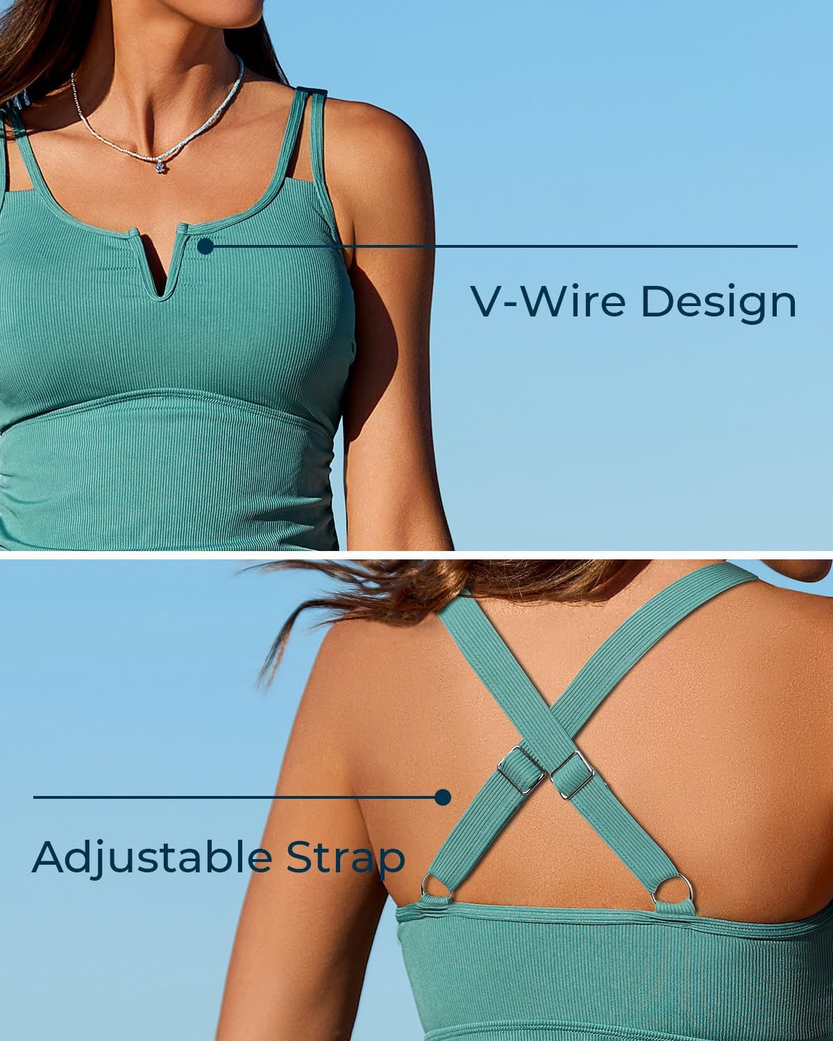 💃Offre spéciale été : 50 % de réduction🌊🎨Ensemble tankini deux pièces amincissant le ventre