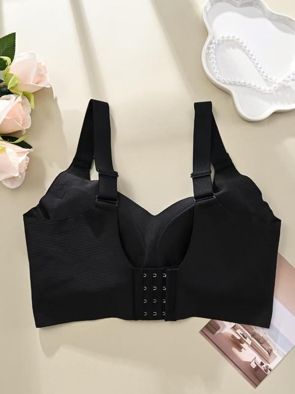 💕50% DE RÉDUCTION ! 💐Soutien-gorge sans coutures à rayures subtiles avec soutien en W – Confort et style !