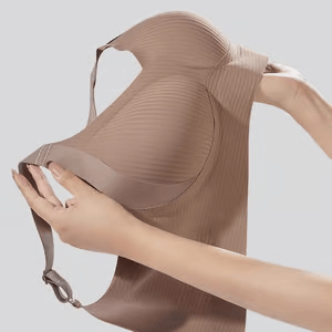 💕50% DE RÉDUCTION ! 💐Soutien-gorge sans coutures à rayures subtiles avec soutien en W – Confort et style !