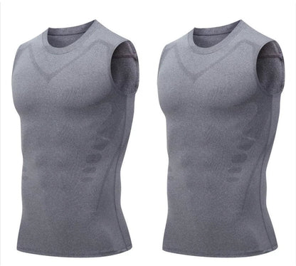 🔥💪 PROMO LIMITÉE 50% ! Gilet Sculptant Ionique pour Homme – Compression Raffraîchissante, Invisible sous les Vêtements, Affine la Silhouette ✨