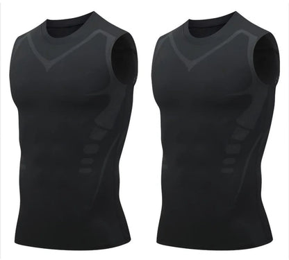 🔥💪 PROMO LIMITÉE 50% ! Gilet Sculptant Ionique pour Homme – Compression Raffraîchissante, Invisible sous les Vêtements, Affine la Silhouette ✨