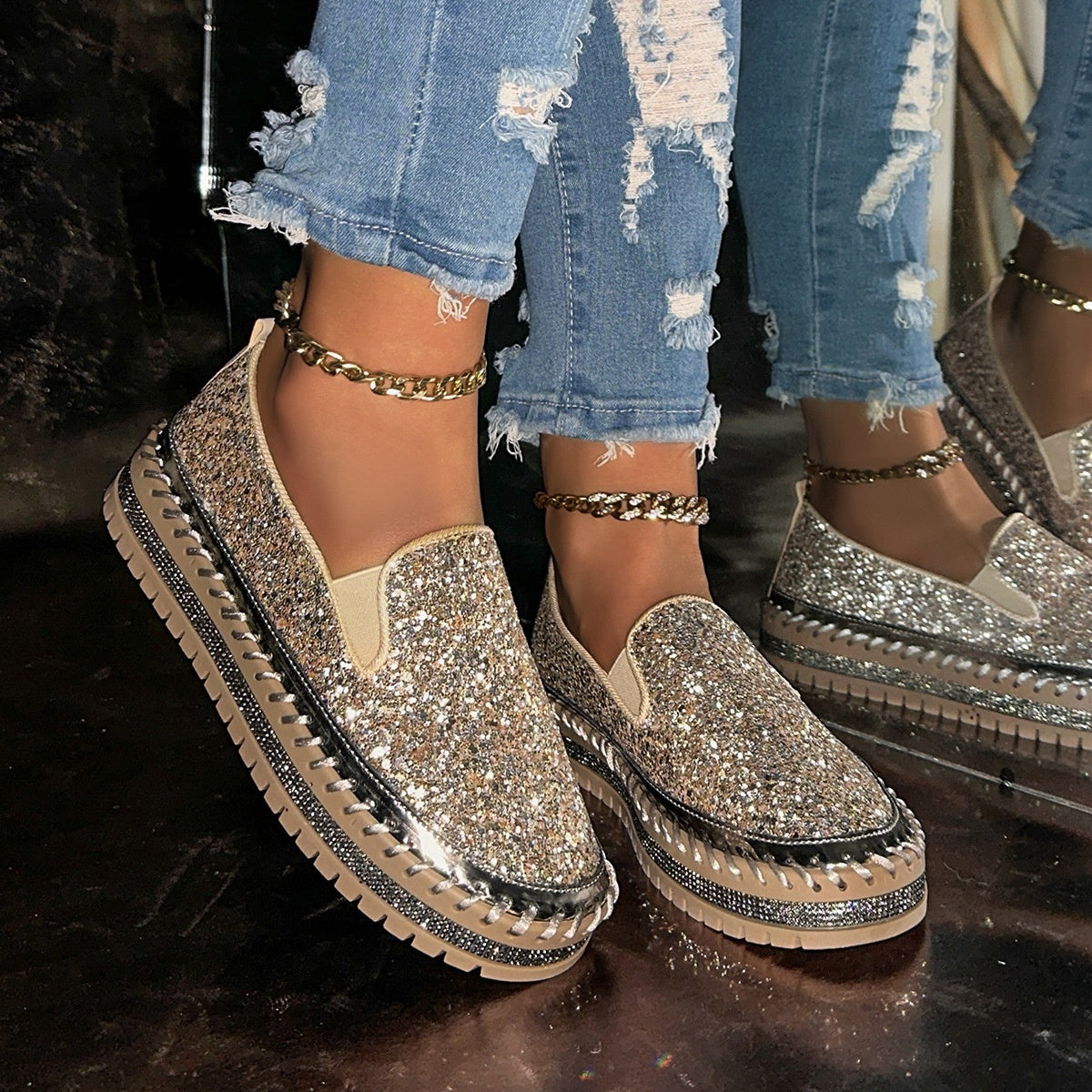👟 50% DE RÉDUCTION! 🚶‍♀️ Chaussures Slip-On Décontractées pour Femme – Confortables, Légères & Faciles à Enfiler pour le Quotidien 🌸