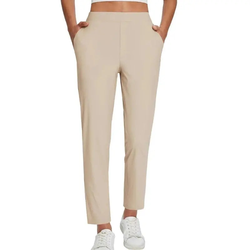 ⏳💥Pantalon pour femme avec poches zippées, confectionné en tissu extensible dans les quatre sens