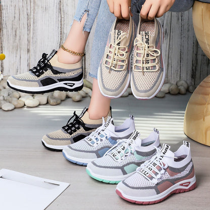 👟 50% DE RÉDUCTION ! 🏃‍♀️ Chaussures de course décontractées à lacets pour femmes – Légères, respirantes & amortissantes – parfaites pour la course ou le quotidien 🌸