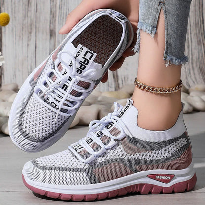 👟 50% DE RÉDUCTION ! 🏃‍♀️ Chaussures de course décontractées à lacets pour femmes – Légères, respirantes & amortissantes – parfaites pour la course ou le quotidien 🌸