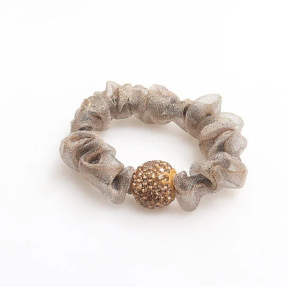 Élégants élastiques à cheveux en maille ornés de strass