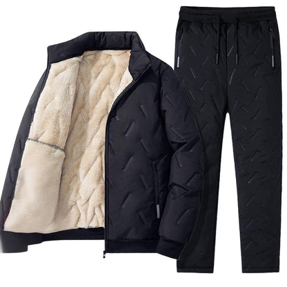 📢📢50 % DE RÉDUCTION !! ⏰Ensemble deux pièces élégant composé d'une veste et d'un pantalon chauds pour homme
