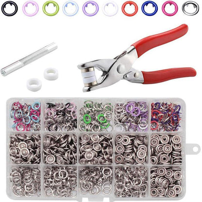 🧵 50 % DE RÉDUCTION ! 🔘 Kit de pose de boutons à faire soi-même – Kit complet, facile à utiliser et pour renforcer vos vêtements ✂️