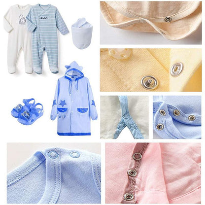 🧵 50 % DE RÉDUCTION ! 🔘 Kit de pose de boutons à faire soi-même – Kit complet, facile à utiliser et pour renforcer vos vêtements ✂️