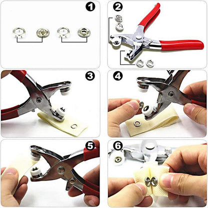 🧵 50 % DE RÉDUCTION ! 🔘 Kit de pose de boutons à faire soi-même – Kit complet, facile à utiliser et pour renforcer vos vêtements ✂️