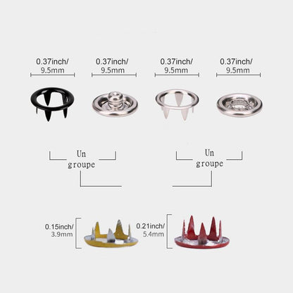 🧵 50 % DE RÉDUCTION ! 🔘 Kit de pose de boutons à faire soi-même – Kit complet, facile à utiliser et pour renforcer vos vêtements ✂️