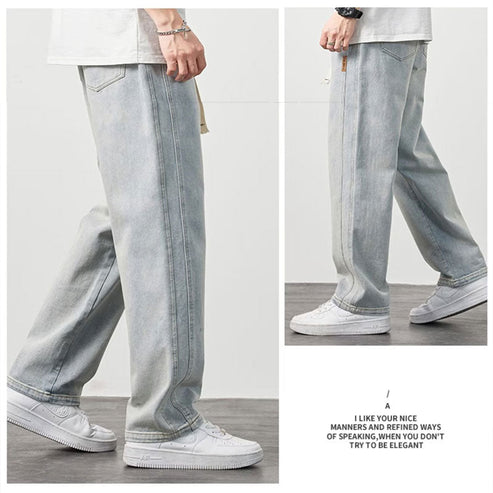 📢60% DE RÉDUCTION !!🔥Jeans droits amples pour hommes👖💥