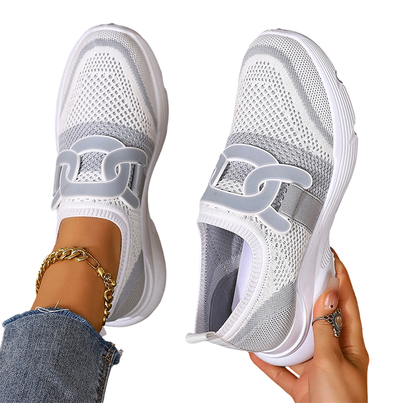🌞Le printemps arrive : 50 % de réduction !👟 Mules orthopédiques pour femmes avec tige en mesh – triple soutien de la voûte plantaire et amorti en gel – contre la fasciite plantaire et les épines calcanéennes