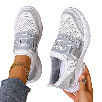 🌞Le printemps arrive : 50 % de réduction !👟 Mules orthopédiques pour femmes avec tige en mesh – triple soutien de la voûte plantaire et amorti en gel – contre la fasciite plantaire et les épines calcanéennes