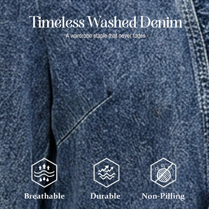 🧥 50 % DE RÉDUCTION !! 🌸 Veste en jean pour femme à volants et devant ouvert – Légère et féminine – Polyvalente et chic 👗