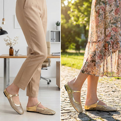 💐50% DE RÉDUCTION ! Mules Tissées à Enfiler – Confort Ultra & Maintien Doux 👡☁️【Prix Spécial】