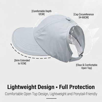 🧢⛱️ PROMO -50% ! Chapeau de Baseball à Large Bord Femme – Protection UV, Léger & Respirant (6 Options, Tour 54-60 cm)