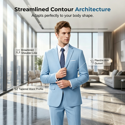 ✨👔50 % DE RÉDUCTION + LIVRAISON GRATUITE 💼Costume deux pièces pour homme, coupe moderne – Respirant, infroissable et style professionnel ✨