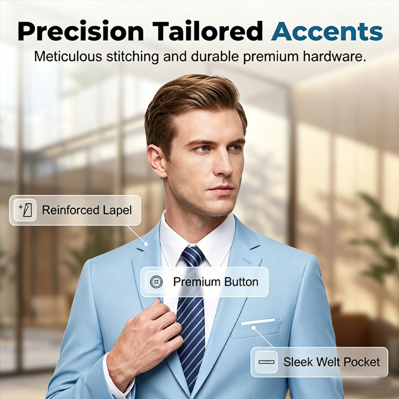 ✨👔50 % DE RÉDUCTION + LIVRAISON GRATUITE 💼Costume deux pièces pour homme, coupe moderne – Respirant, infroissable et style professionnel ✨